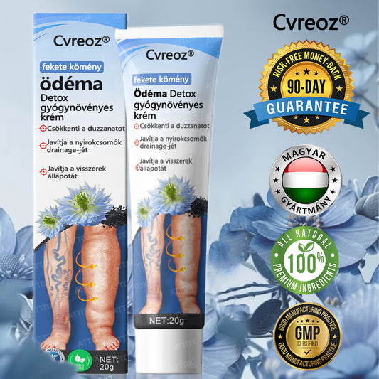 Cvreoz® Fekete kömény Ödéma méregtelenítő gyógynövénykrém - a gyors, látható enyhülés érdekében🍃